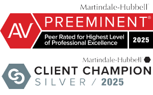 Martindale-Hubbell AV Preeminent Peer Rated for Highest Level of Professional Excellence 2025 | Client Champion Silver 2025